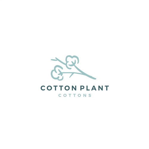 Vector design with the title 'cotton logo'