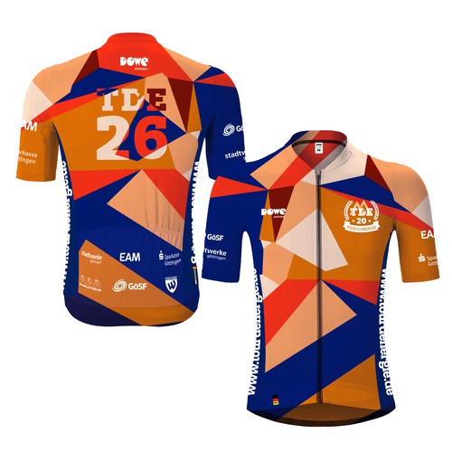 Geometric design with the title 'Geometrical Jersey Design'