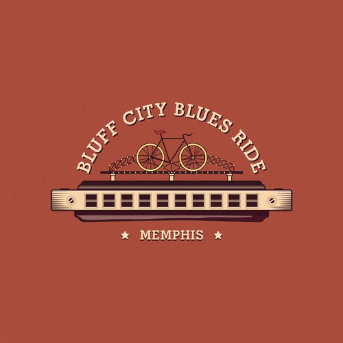 Imagine logo with the title 'Bluff City Blues Ride'
