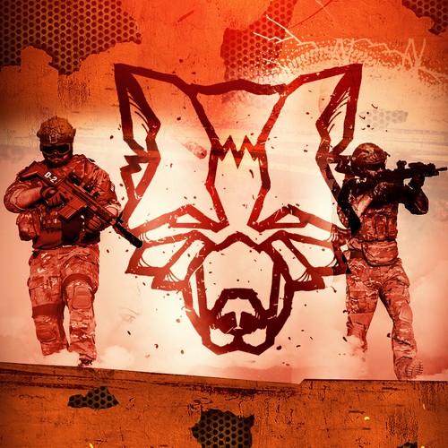 Tough logo with the title 'Powerful animal logo '