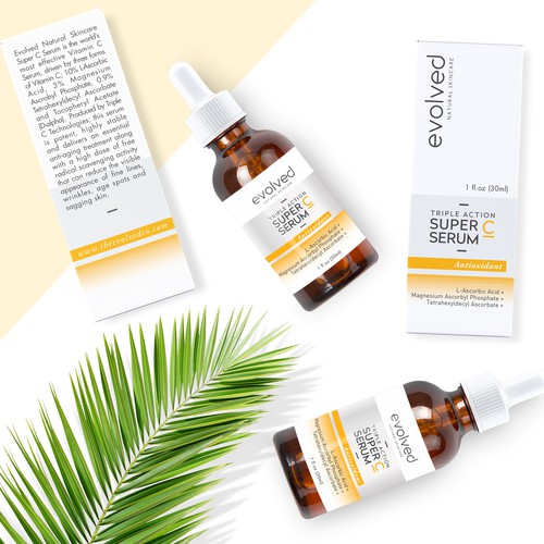 Creative packaging with the title 'Label and packaging design'