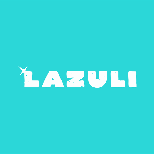 Type design with the title 'Logotype for Lazuli'
