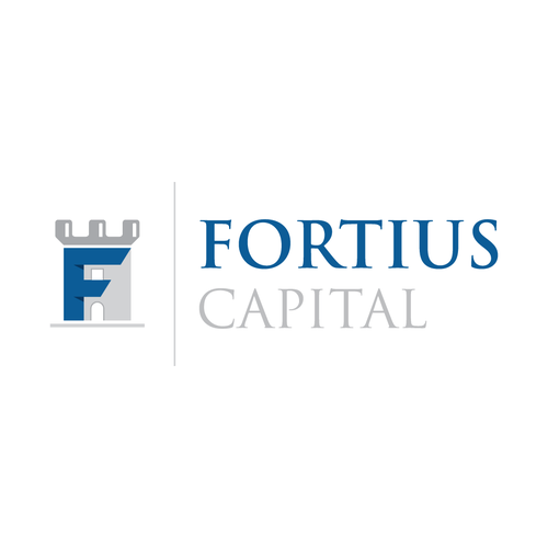 Fusion logo with the title 'Logo concept for Fortius Capital'