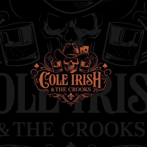 Western logo with the title 'Sophisticated Western logo for a country band'