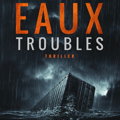 Crime book cover with the title 'Book cover "Les Eaux Troubles (Muddy Waters)"'