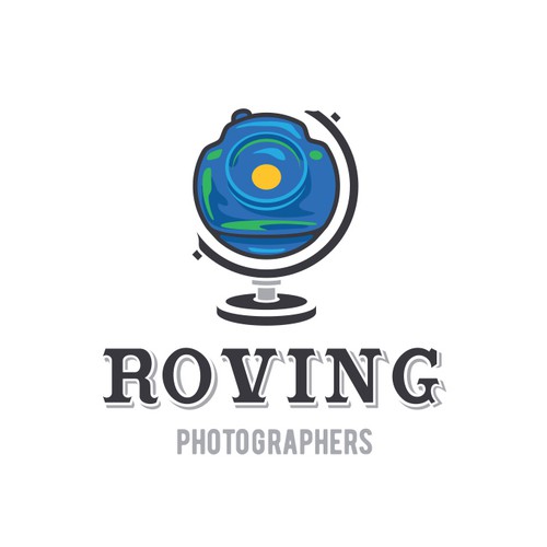 Global logo with the title 'The Roving Photogs'