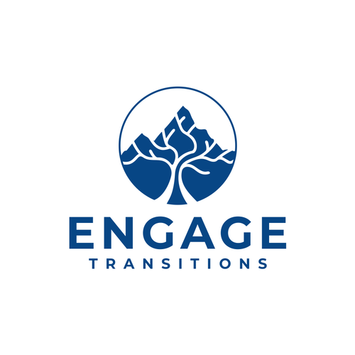 Gestalt design with the title 'engage transitions logo'