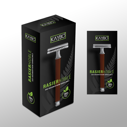 Eco-friendly packaging with the title 'A product with eco friendly packaging design'