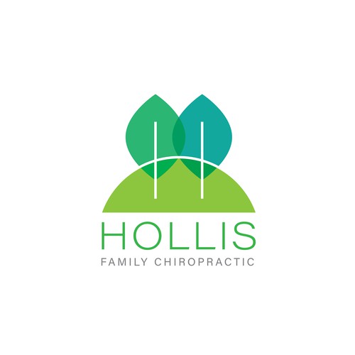Chiropractic brand with the title 'Logo for family chiropractic in a farm/orchard community'