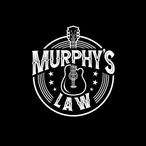 Music production logo with the title 'Classic rock and country music band'