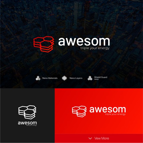 Electrical brand with the title 'Logo Design | Awesom Energy'