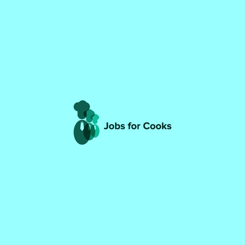 Chef hat logo with the title 'jobs for cooks'