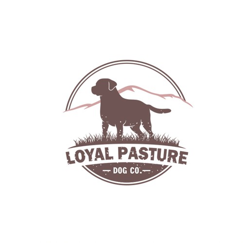Monochromatic logo with the title 'Logo for Loyal Pasture Dog Co.'