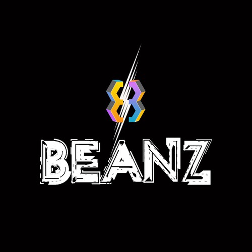 Edge logo with the title 'logo for indie rock band named BEANZ'