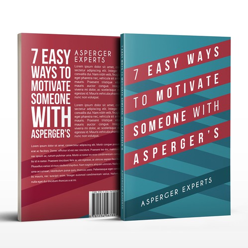 Motivational book cover with the title 'Design of the cover for specialized book'