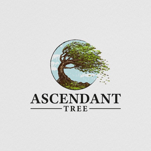 Best logo with the title 'Ascendant Tree Logo'