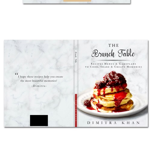 Food book cover with the title 'The Brunch Table'