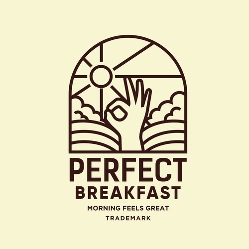 Chocolate design with the title 'PERFECT BREAKFAST'