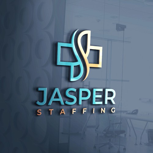 Hospital logo with the title 'Logo design concept for Jasper Staffing'