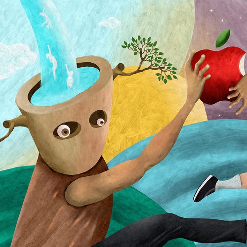 Paint illustration with the title 'painting'