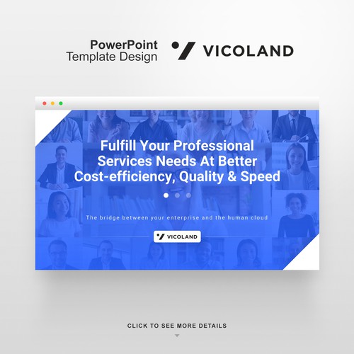 Company design with the title 'Gig Economy start-up presentation design'