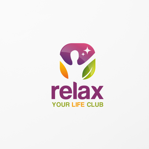 Relaxation logo with the title 'Logo Design for Relax Your Life Club'