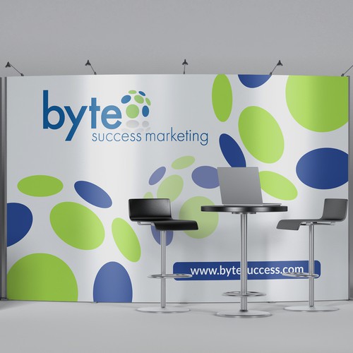 Booth design with the title 'Byte Success Booth Design'