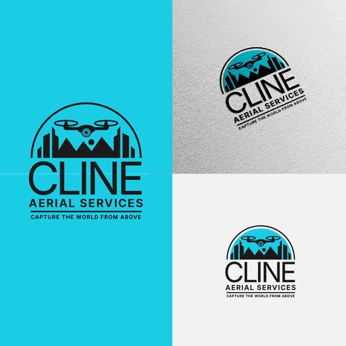 Drone photography logo with the title 'Drone Logo Design'