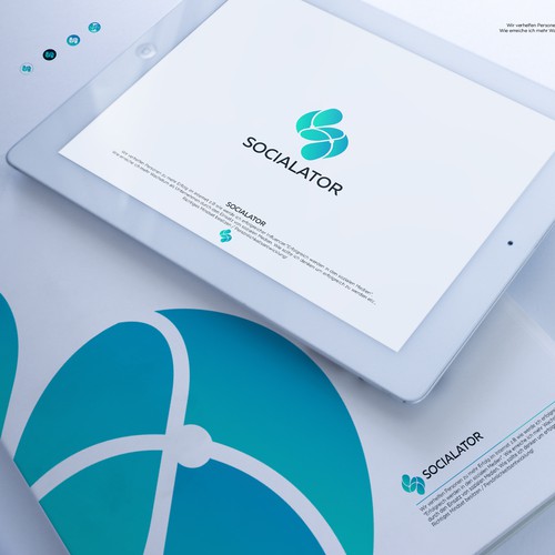 Cool logo with the title 'Logo for Socialator'