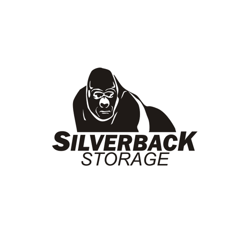 Self storage logo with the title 'Silverback Logo Design'