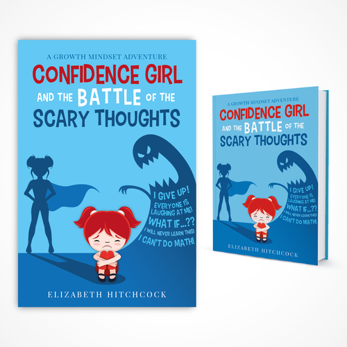 Clear design with the title 'Book cover design'