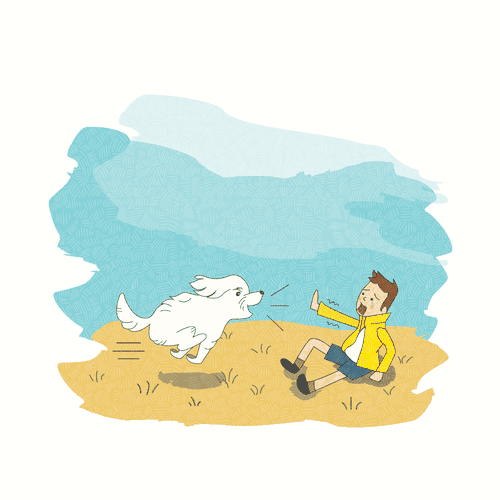 Clean illustration with the title 'Illustration for Children's book'