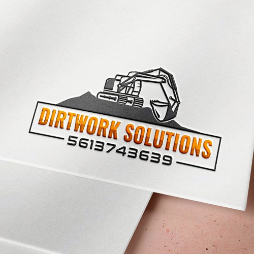 Earth mover logo with the title 'dirtwok solutions'
