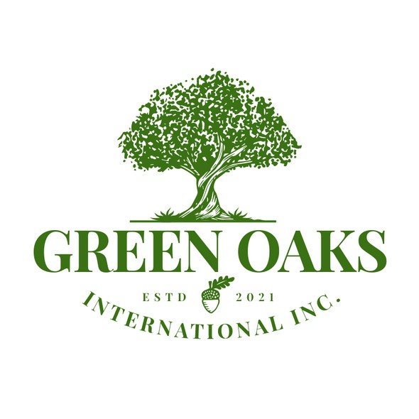 Oak tree logo with the title 'GREEN OAKS'
