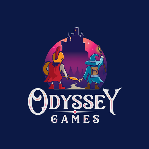 Adventure logo with the title 'Odyssey Games'