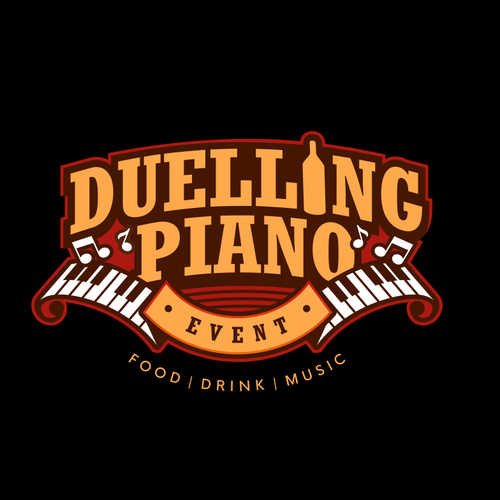 Piano logo with the title 'piano logo badges'