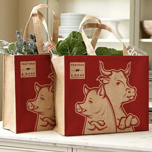 Shopping bag packaging with the title 'SHOPPING BAG'