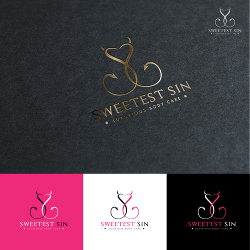 Devil logo with the title 'Sweetest Sin'