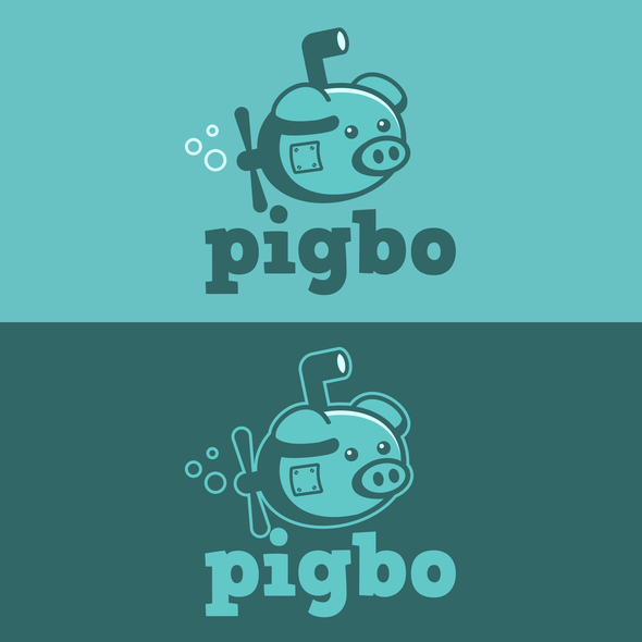 Submarine logo with the title 'PIGBO'