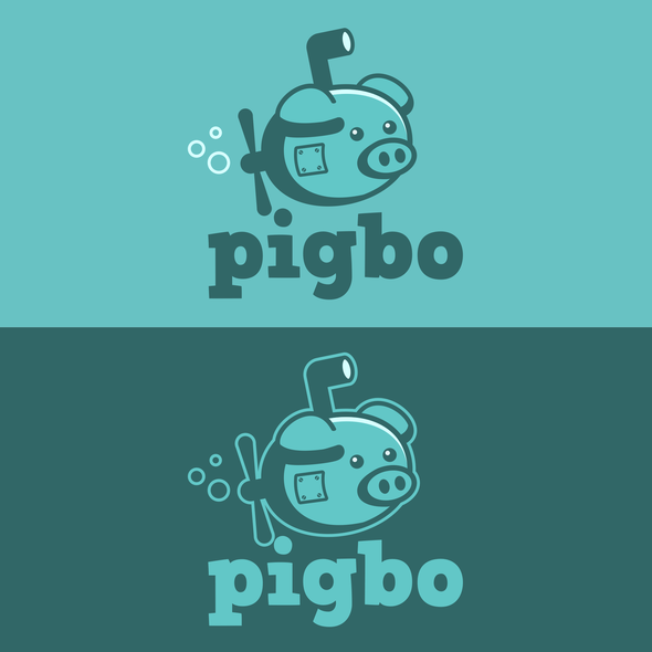 潜艇标志的标题“PIGBO”