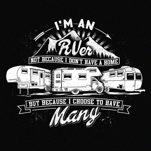 Travel t-shirt with the title 'Camper '
