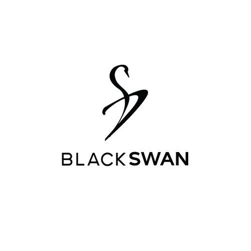 Swan design with the title 'Logo concept for Black Swan jewelry'