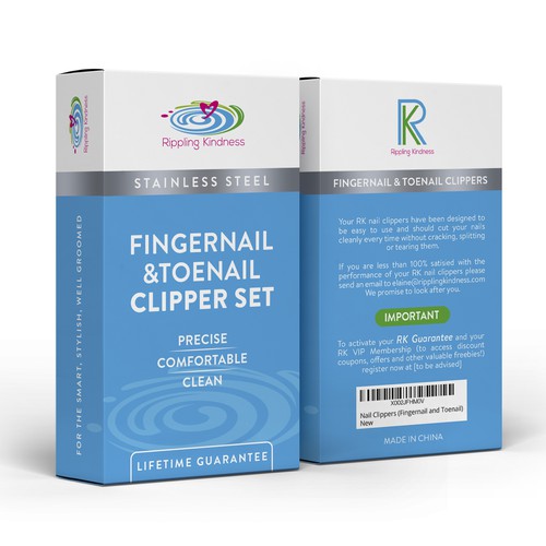 Care packaging with the title 'package and Logo design'