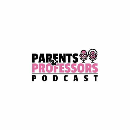 Podcast brand with the title 'Parents & Professors Podcast Logo'