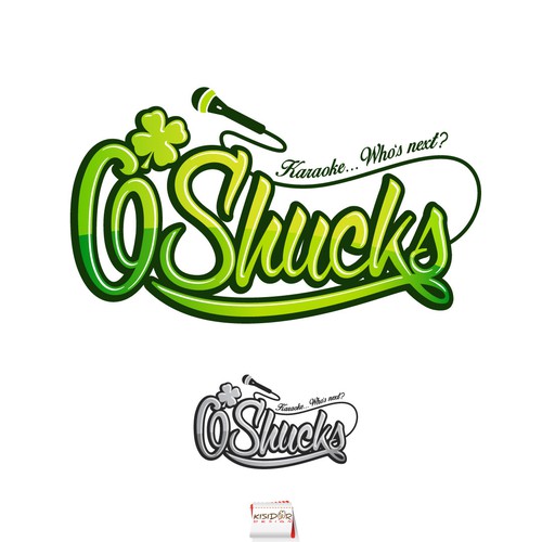 Karaoke design with the title 'karaoke pub logo'