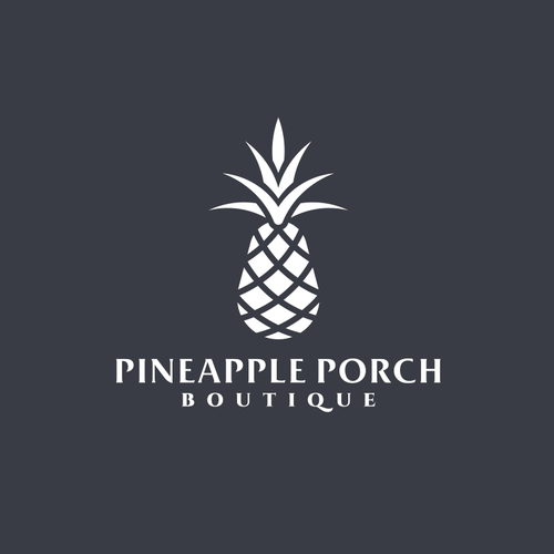 Pineapple logo with the title 'MODERN PINEAPPLE LOGO'