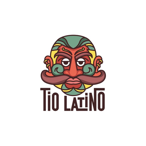 Mustache logo with the title 'TIO LATINO'