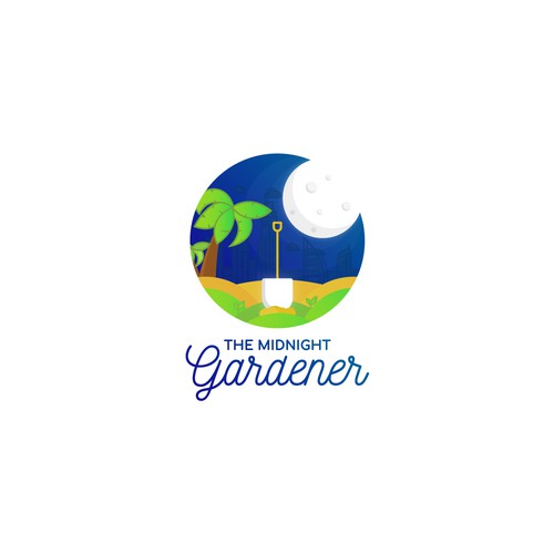 Dubai design with the title 'Logo for "The Midnight Gardener" in Dubai'