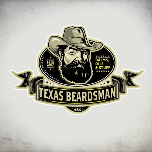 Scanning logo with the title 'Beard cosmetics logo'