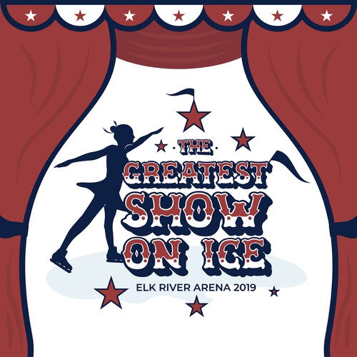 Skater logo with the title 'The Greatest Show On Ice'